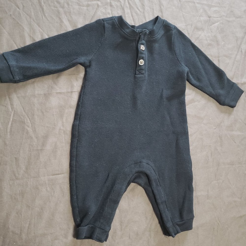 Long Sleeve Romper Jumpsuit Comfortable 100% Cotton 3-6 Month Size Old Navy